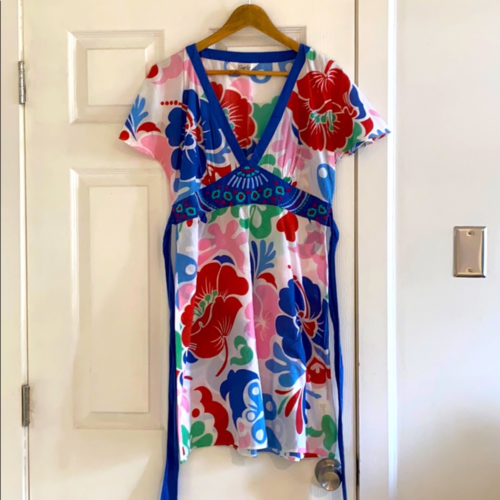 Multi colored garden dress